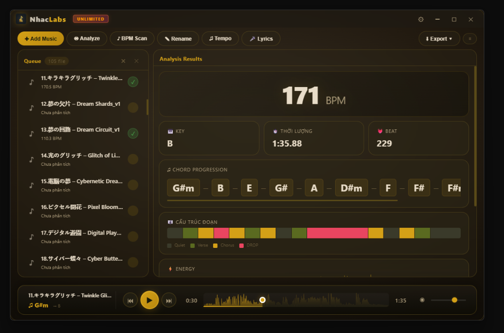 NhacLabs — English Interface