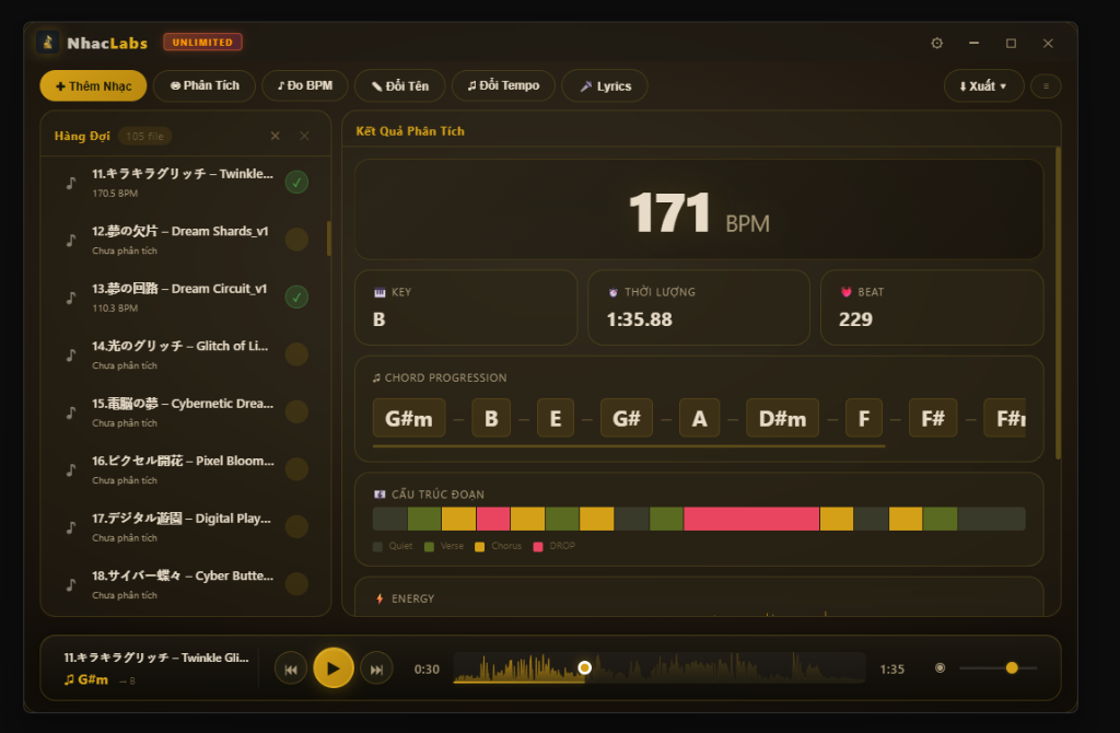 NhacLabs — Giao diện tiếng Việt